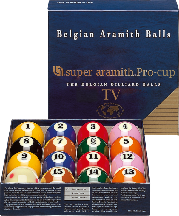 Super Aramith TV Pro Cup Ball Set | Golden Break Billiards